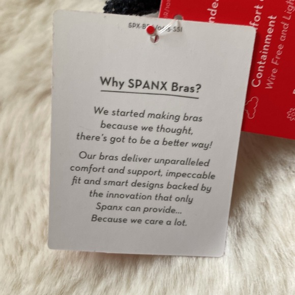 New With Tags SPANX Undie-tectable® Better Bandeau Size Small Black Lace - Picture 7 of 9